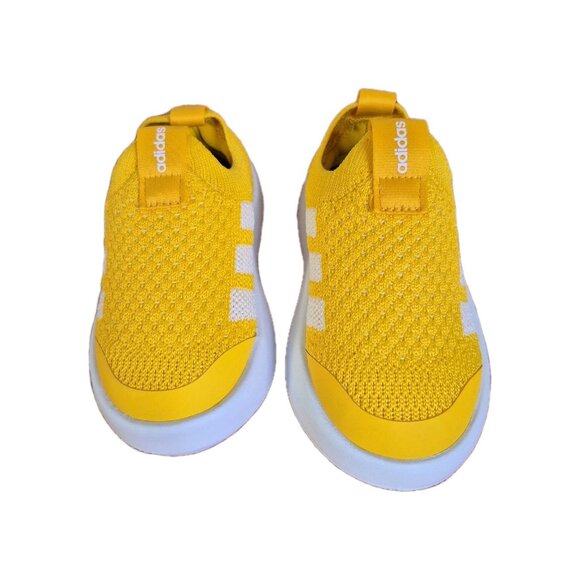 Adidas Bubble Comfy Slip-On Sneaker Unisex Toddler 7K Yellow - Picture 1 of 9